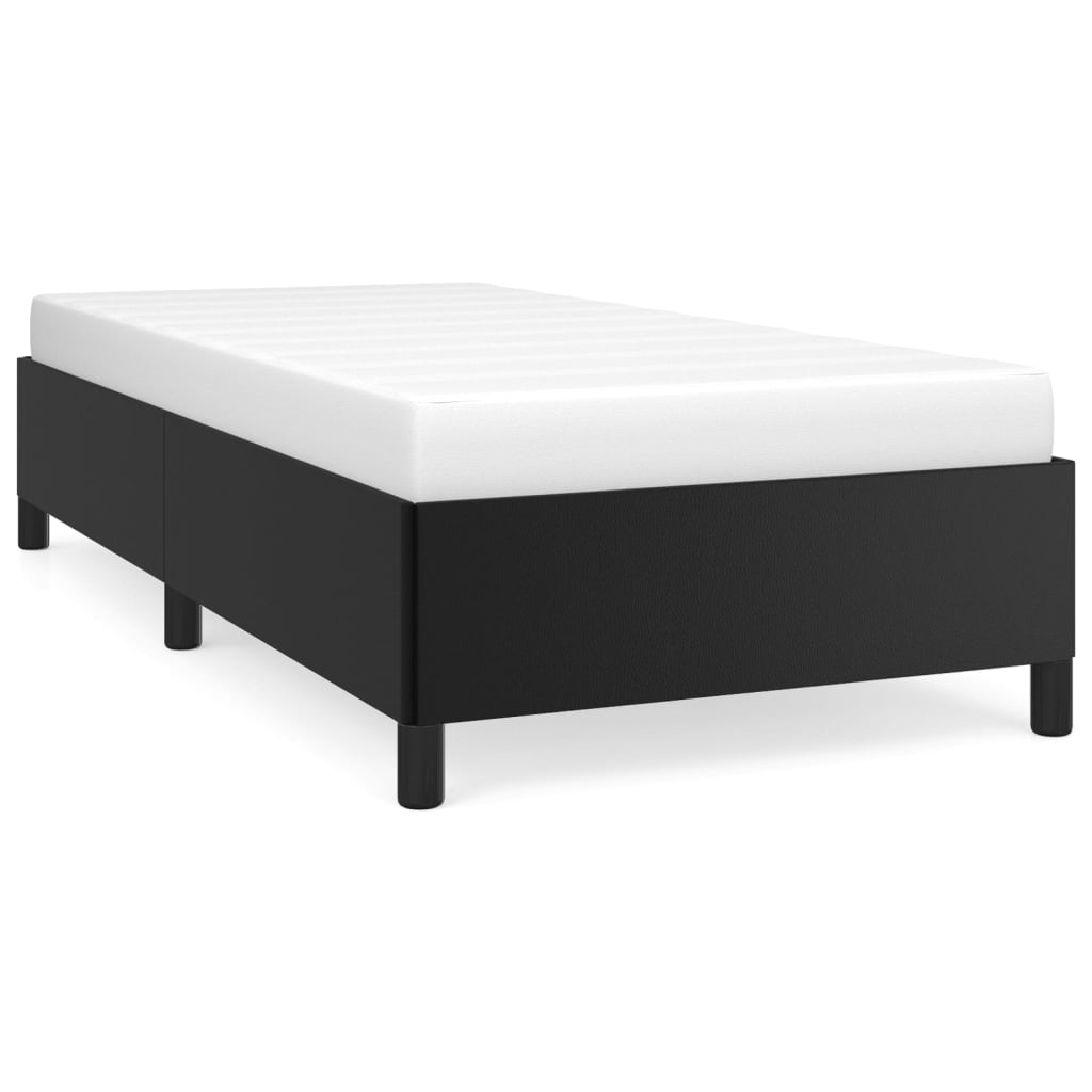 Bed Frame without Mattress Black King Single Faux Leather