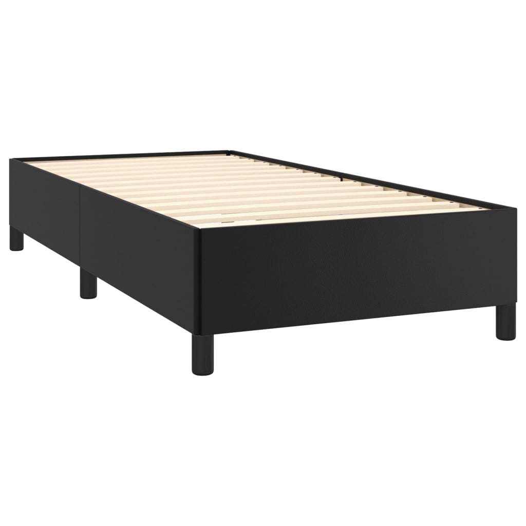 Bed Frame without Mattress Black King Single Faux Leather