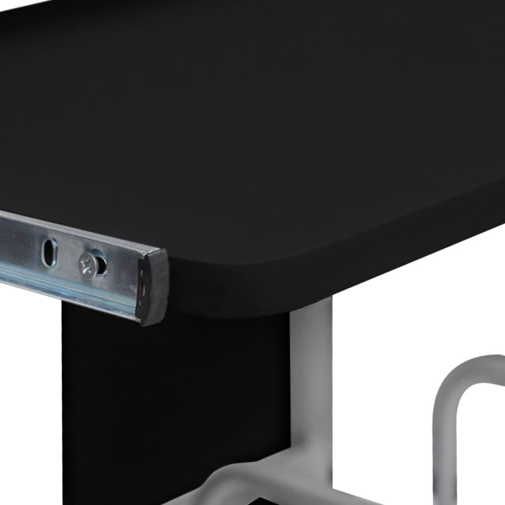 Computer Desk Black 110x52x88.5 cm Engineered Wood