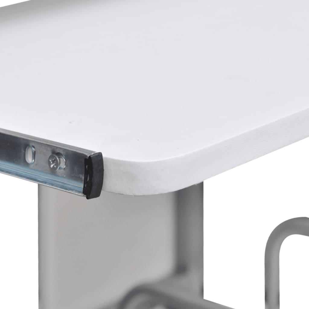 Computer Desk White 110x52x88.5 cm Engineered Wood