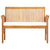 3 Piece Outdoor Dining Set with Cushions Solid Wood Acacia