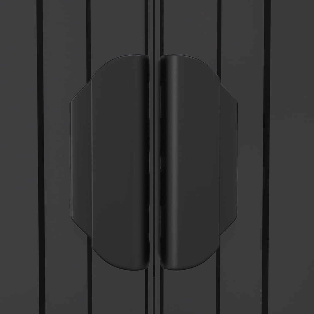 Garden Shed Anthracite 192x108x223 cm Galvanised Steel