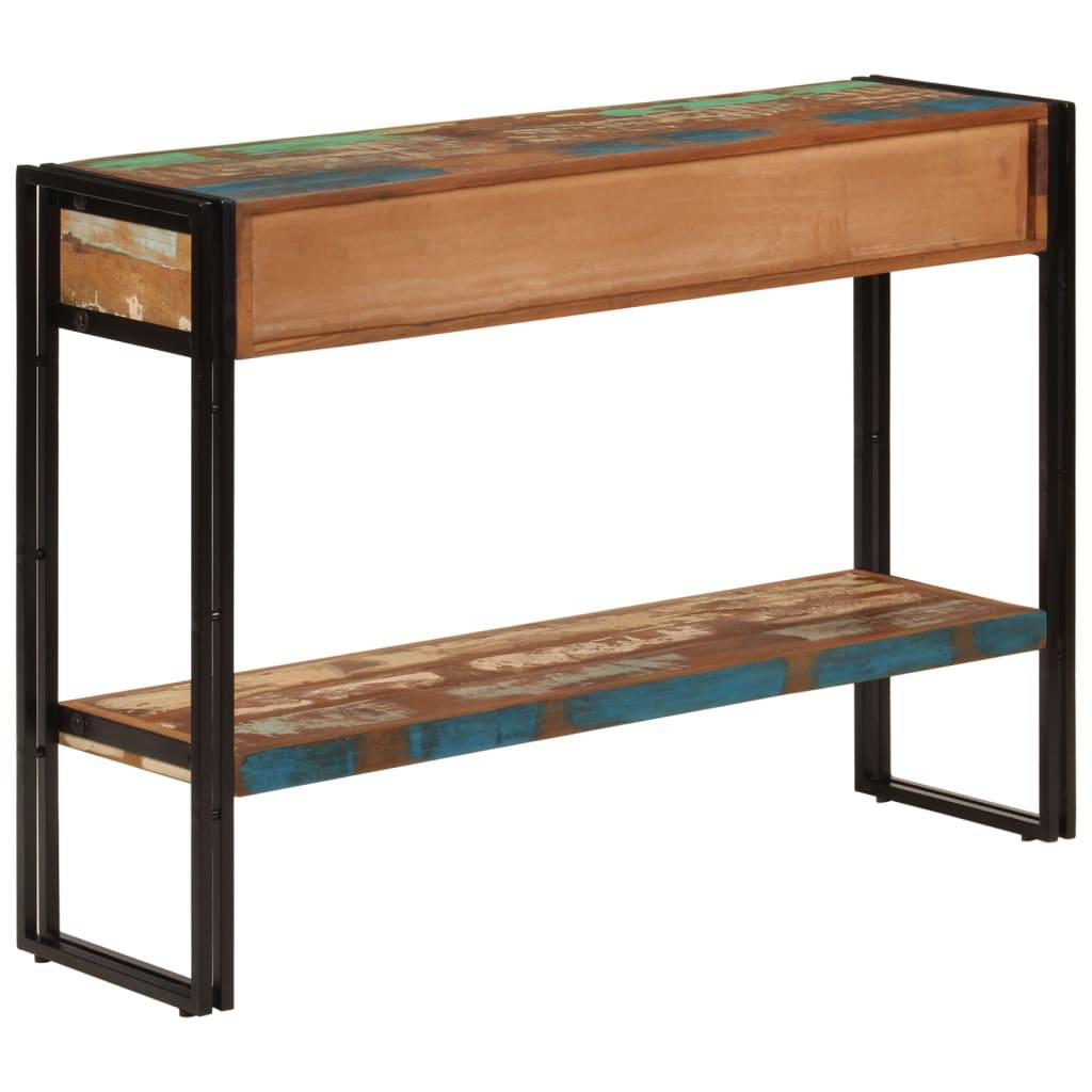 Console Table 110x30x76 cm Solid Wood Reclaimed