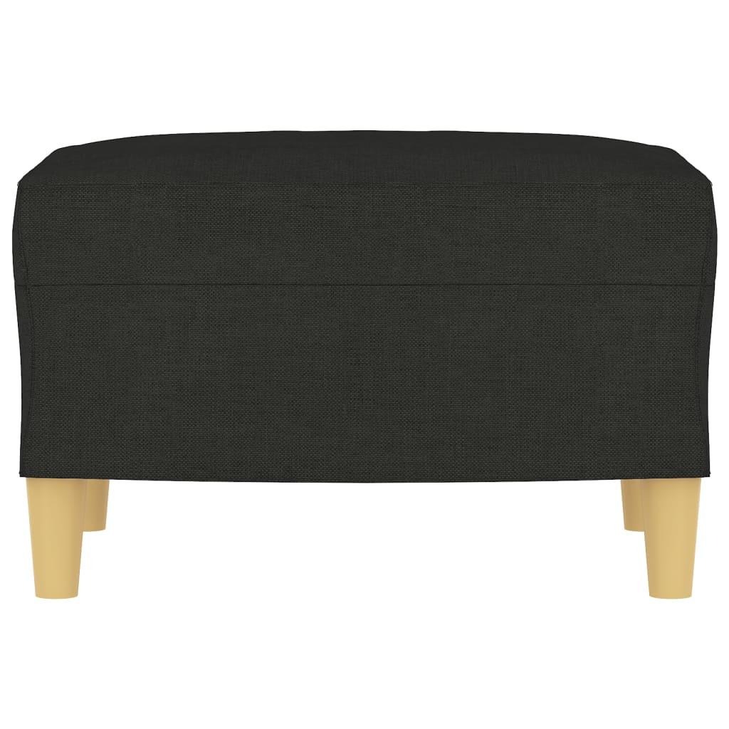 Footstool Black 60x50x41 cm Fabric