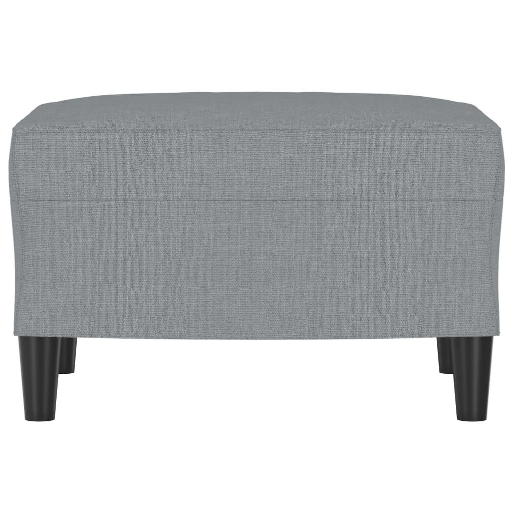 Footstool Light Grey 60x50x41 cm Fabric