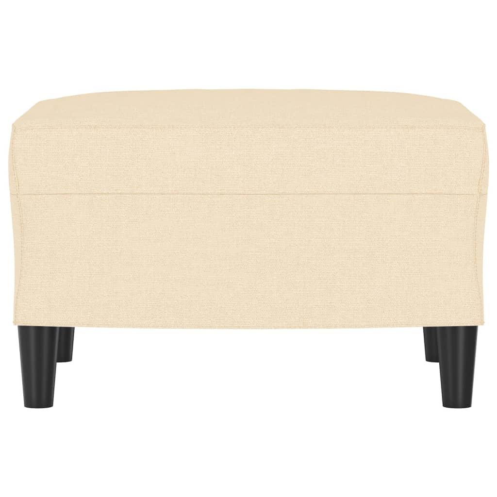 Footstool Cream 60x50x41 cm Fabric