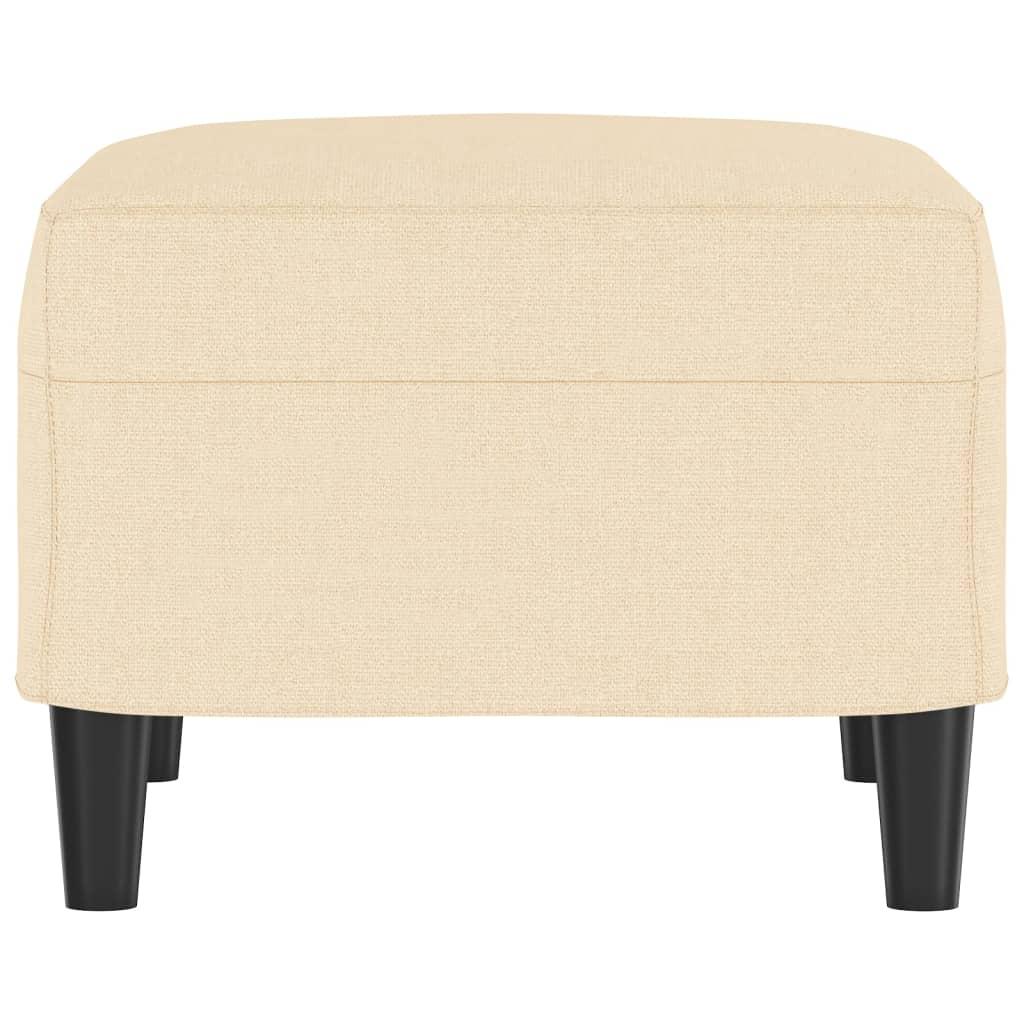 Footstool Cream 60x50x41 cm Fabric