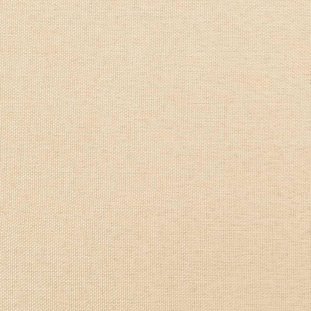 Footstool Cream 60x50x41 cm Fabric