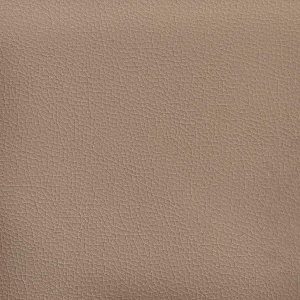 Footstool Cappuccino 60x50x41 cm Faux Leather