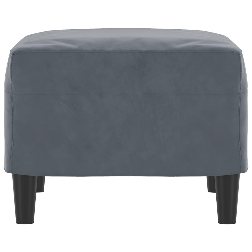 Footstool Dark Grey 60x50x41 cm Velvet