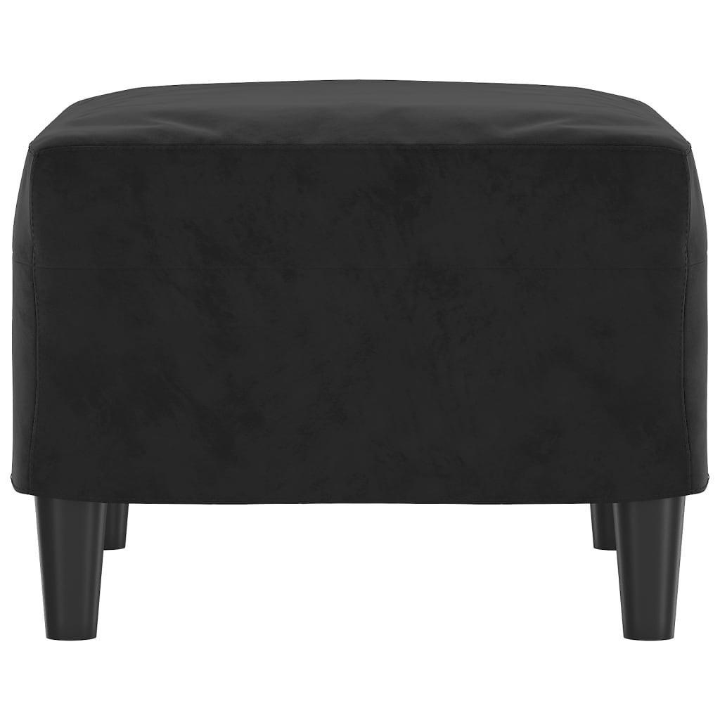 Footstool Black 60x50x41 cm Velvet