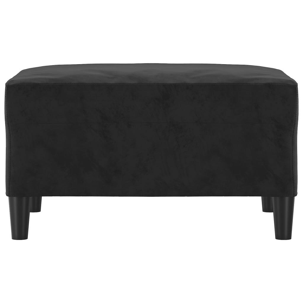Footstool Black 70x55x41 cm Velvet