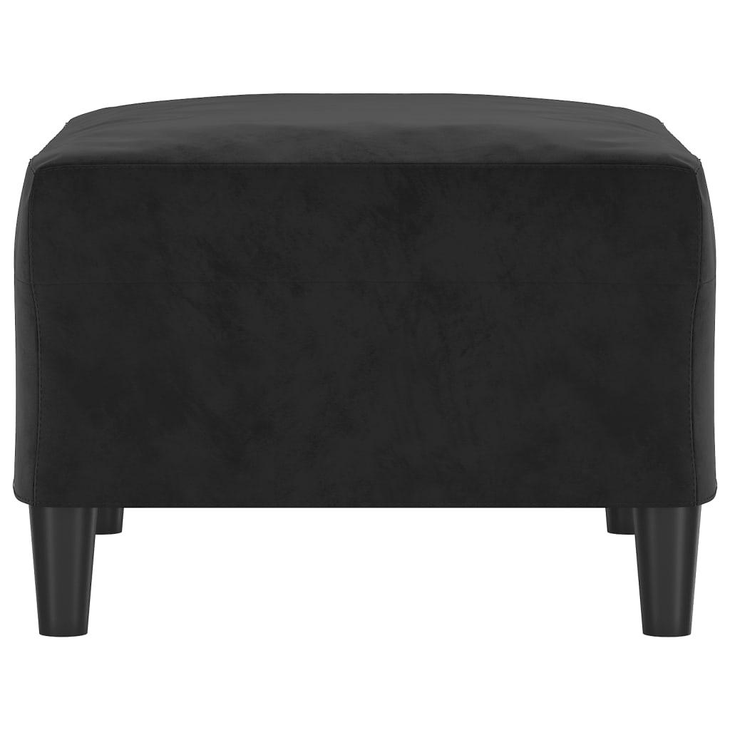 Footstool Black 70x55x41 cm Velvet