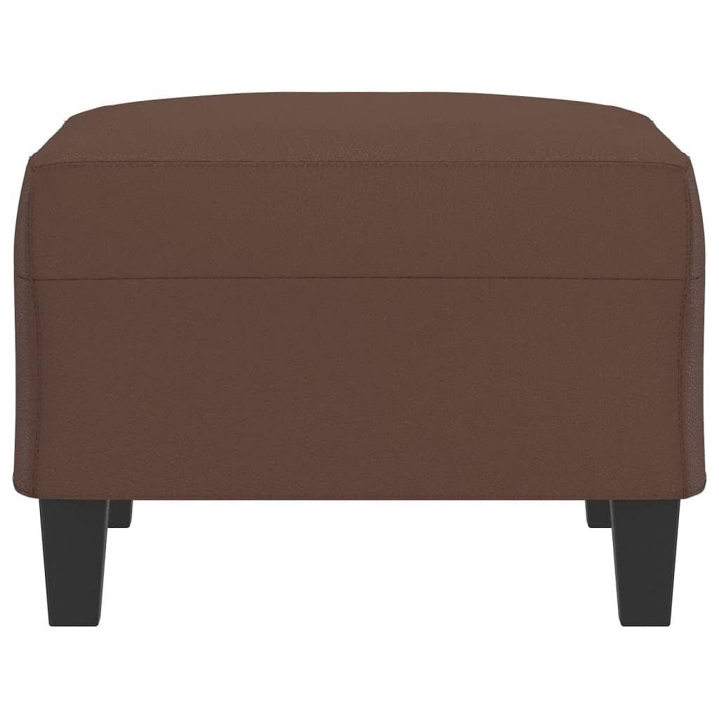 Footstool Brown 70x55x41 cm Faux Leather