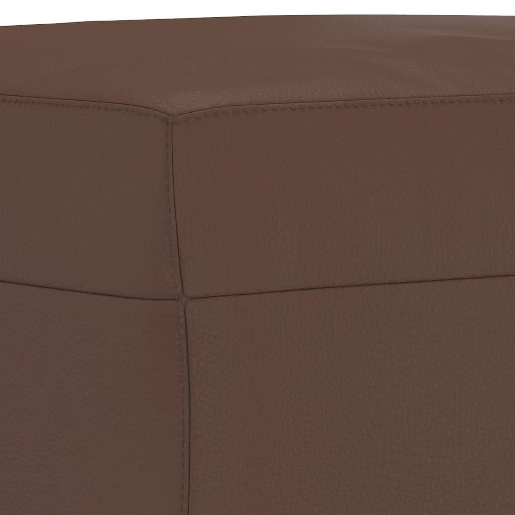 Footstool Brown 70x55x41 cm Faux Leather