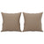 Throw Pillows 2 pcs Cappuccino 40x40 cm Faux Leather
