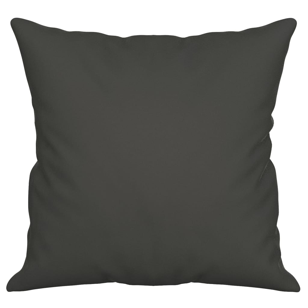 Throw Pillows 2 pcs Dark Grey 40x40 cm Microfibre Fabric