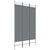 3-Panel Room Divider Anthracite 120x200 cm Fabric