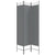 3-Panel Room Divider Anthracite 120x200 cm Fabric