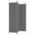 3-Panel Room Divider Anthracite 150x200 cm Fabric