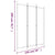 3-Panel Room Divider Anthracite 150x200 cm Fabric