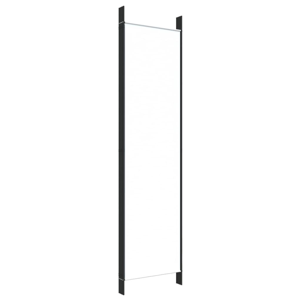 5-Panel Room Divider White 250x200 cm Fabric