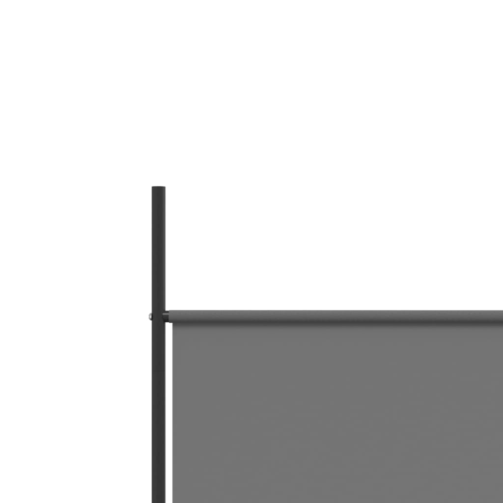 5-Panel Room Divider Anthracite 250x200 cm Fabric