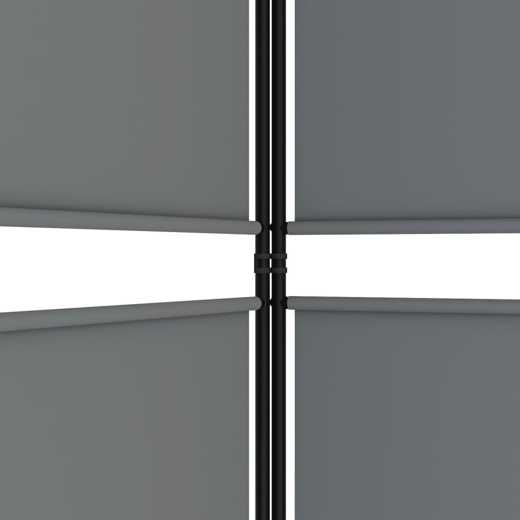 5-Panel Room Divider Anthracite 250x220 cm Fabric