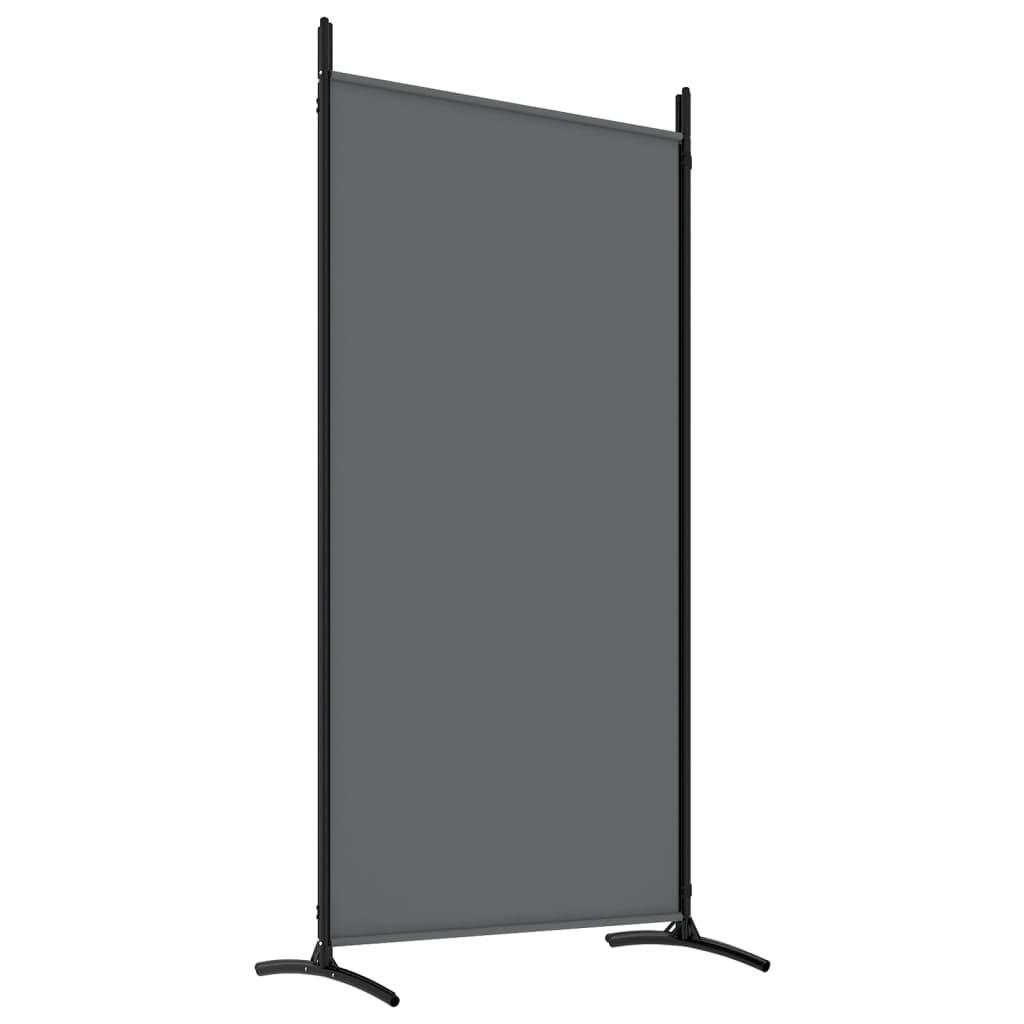 4-Panel Room Divider Anthracite 346x180 cm Fabric
