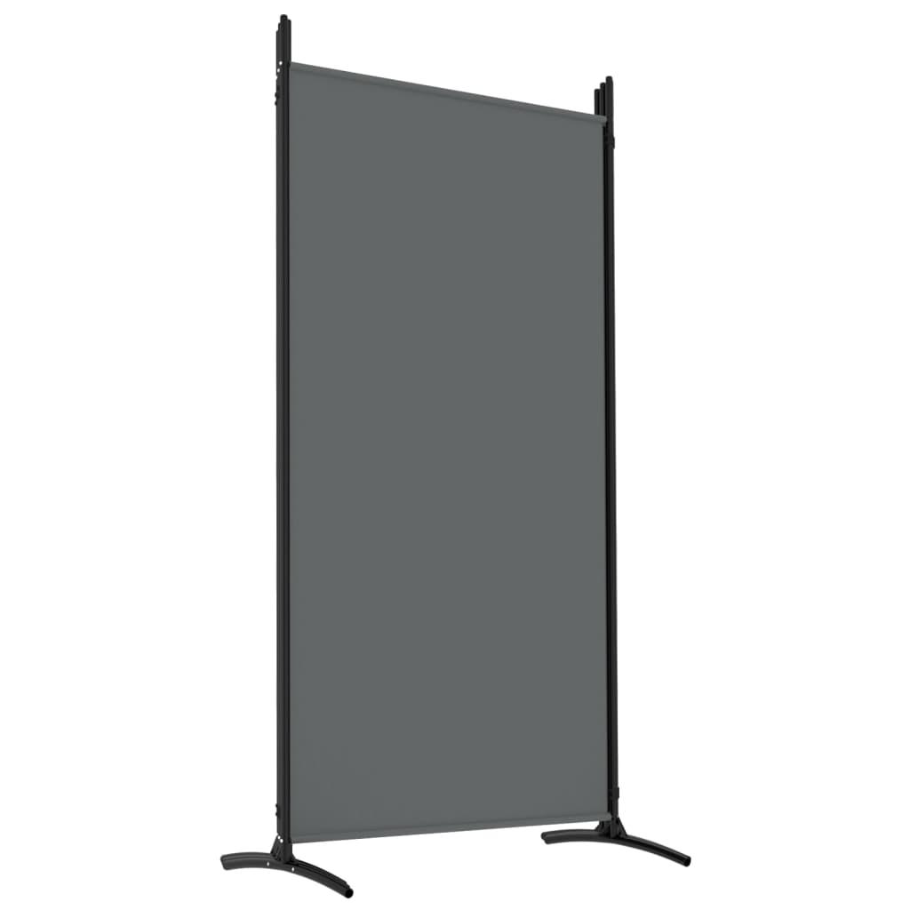 5-Panel Room Divider Anthracite 433x180 cm Fabric