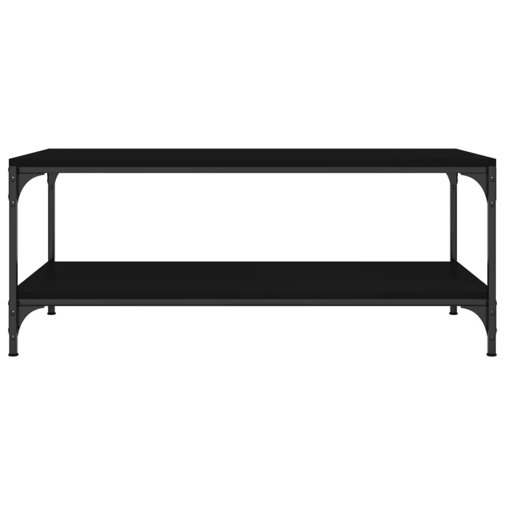 Coffee Table Black 100x50x40 cm Engineered Wood