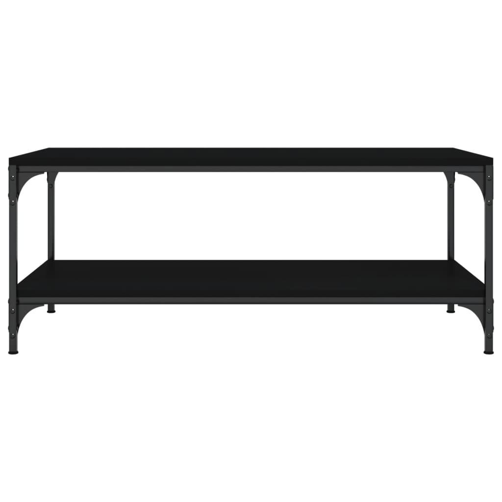 Coffee Table Black 80x50x40 cm Engineered Wood