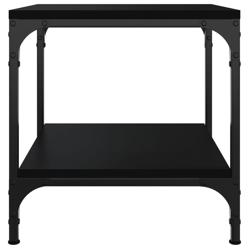 Coffee Table Black 50x50x40 cm Engineered Wood
