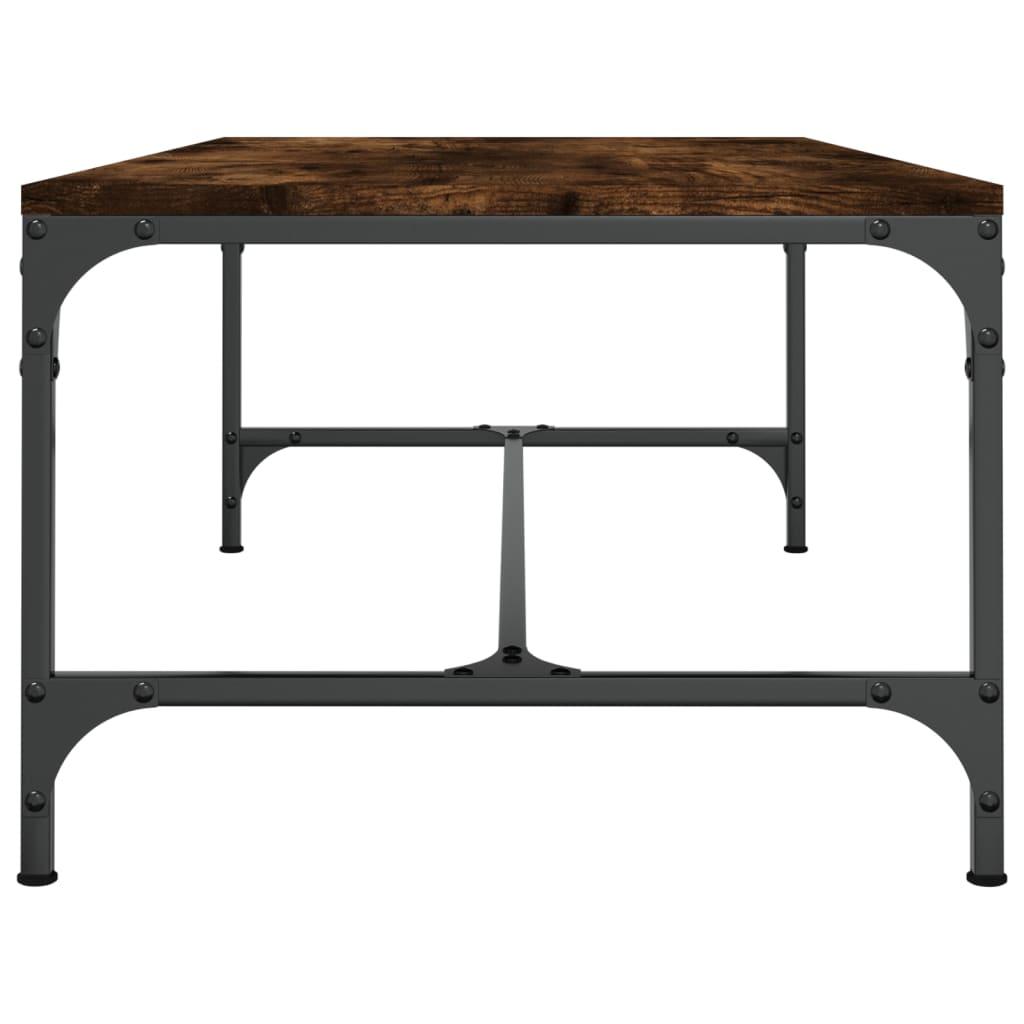 Coffee Table Smoked Oak 80x50x35 cm Engineered Wood