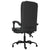 Massage Reclining Office Chair Black Faux Leather