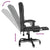 Massage Reclining Office Chair Black Faux Leather