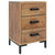 Bedside Cabinet Brown 40x30x55 cm Solid Pinewood