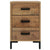 Bedside Cabinet Brown 40x30x55 cm Solid Pinewood