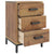 Bedside Cabinet Brown 40x30x55 cm Solid Pinewood