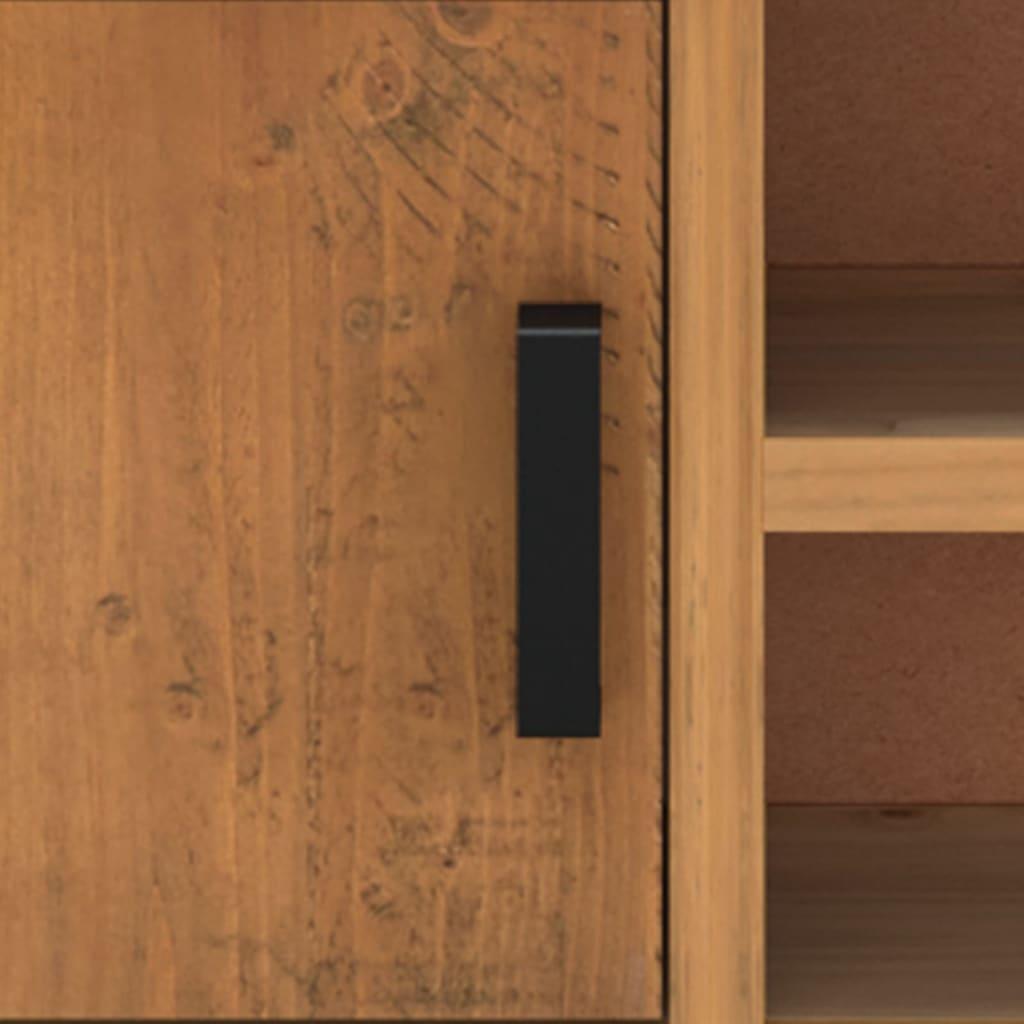 TV Cabinet Brown 90x30x40 cm Solid Pinewood