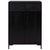 Shoe Rack Black 75x40x110 cm Solid Pinewood