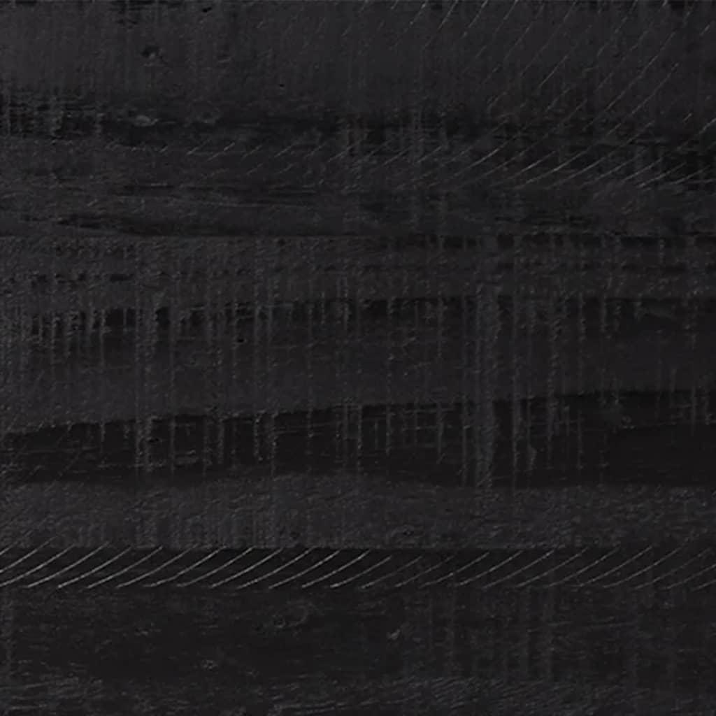 Shoe Rack Black 75x40x110 cm Solid Pinewood