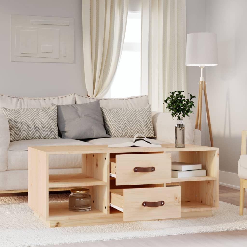 Coffee Table 100x50x41 cm Solid Wood Pine