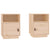 Bedside Cabinets 2 pcs 40x34x55 cm Solid Wood Pine