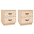 Bedside Cabinets 2 pcs 40x34x45 cm Solid Wood Pine