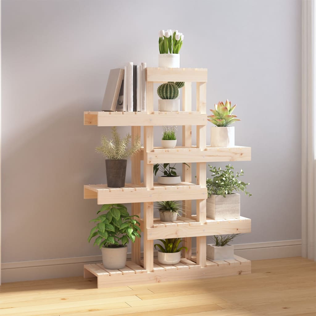 Plant Stand 85x25x109.5 cm Solid Wood Pine