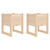 Planters 2 pcs 40x40x52.5 cm Solid Wood Pine