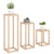 3 Piece Plant Stand Set Solid Wood Pine