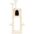 Cat Tree with Sisal Scratching Posts Cream 144.5 cm