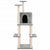 Cat Tree with Sisal Scratching Posts Light Grey 144.5 cm
